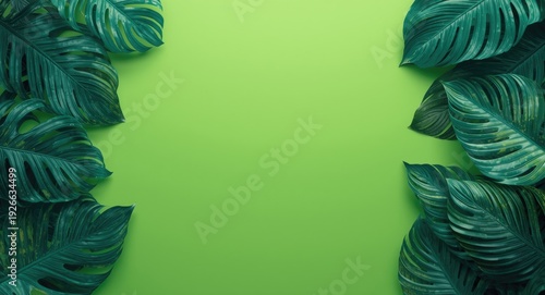 Vertical tropical leaf fram...