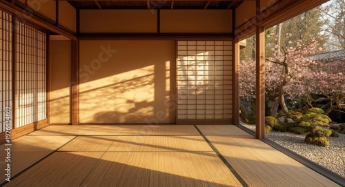 Wooden Japanese open air ro...