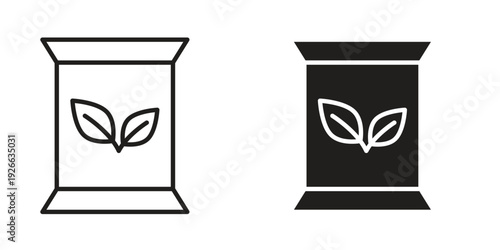 Fertilizer icon collection with multiple styles. EPS10