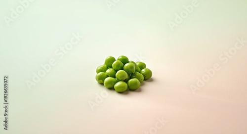 Isolated fresh green peas c...