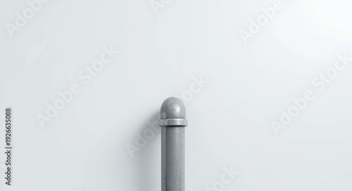 Isolated grey pipe segment ...