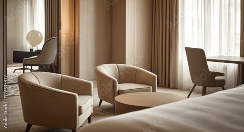 Elegant bedroom arrangement...