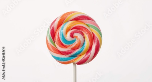 Colorful lollipop with swir...