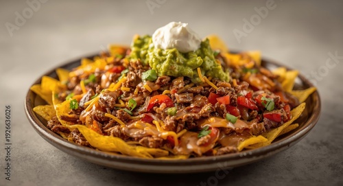 Full plate of homemade Mexi...