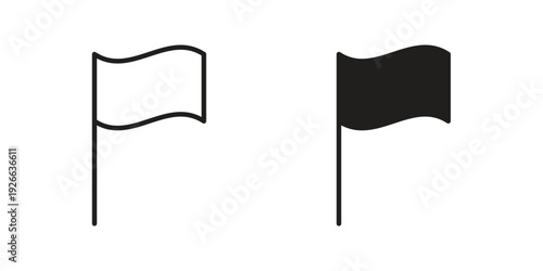 Flag icon collection with multiple styles. EPS10