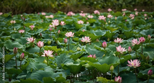 Natural lotus flowers bloom...
