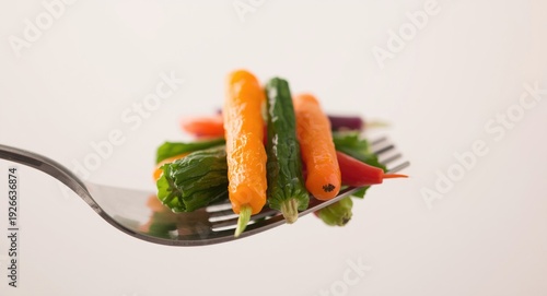 Crisp fresh vegetables gath...