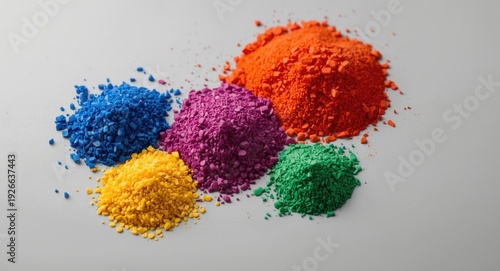 Pigmented polymer granules ...