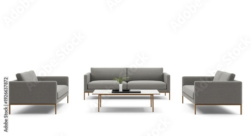 Contemporary grey lounge se...