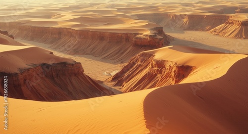 Sandy dune landscape highli...