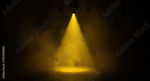 Performance area lit by str...