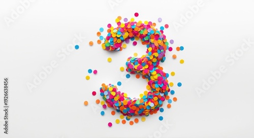 Colorful confetti motifs de...
