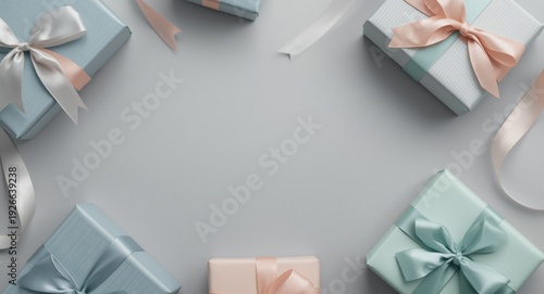 Pastel festive gift package...