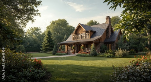 Stylish timber home with ab...
