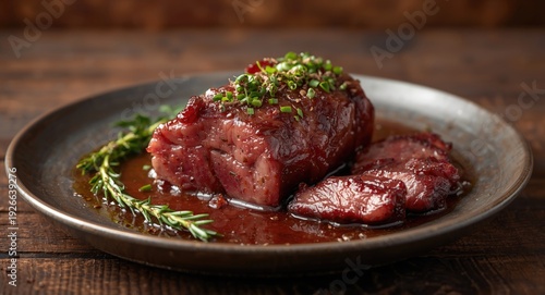 Red wine braised wild game ...