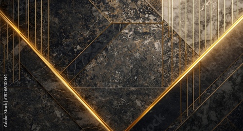 Modern abstract art deco ba...