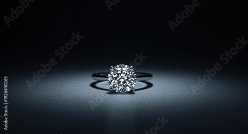 Detailed diamond ring spark...