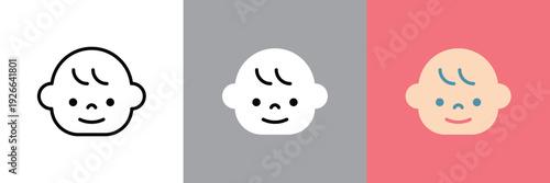 赤ちゃんの顔アイコン