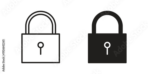 Lock icon collection with multiple styles. EPS10