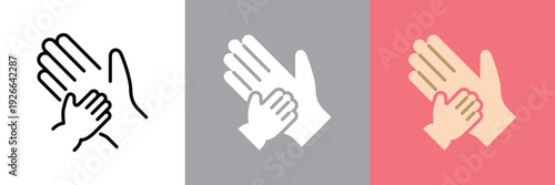 親子の手アイコン