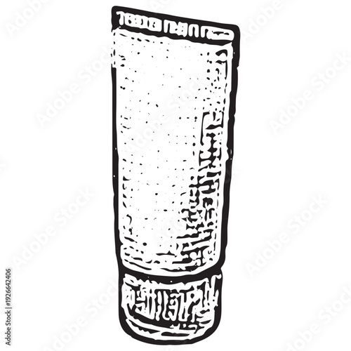 Sunscreen Tube Illustration for Summer Picnic Protection