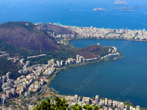 Vista Aérea da cidade do Rio de Janeiro, Brasil.
