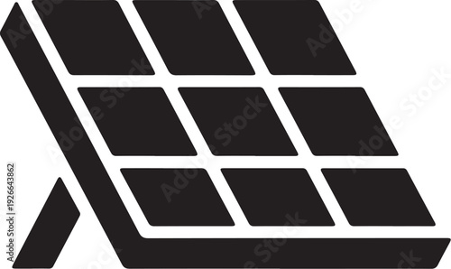 Black solar panel renewable energy sustainable photovoltaic