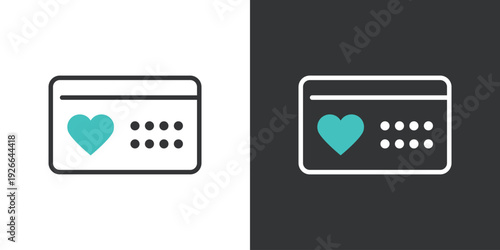 シンプルな産婦人科の診察券