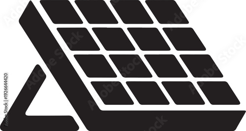 Black solar panel renewable energy sustainable electricity