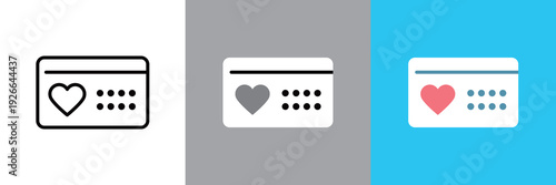 シンプルな産婦人科の診察券