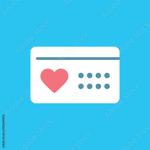 シンプルな産婦人科の診察券