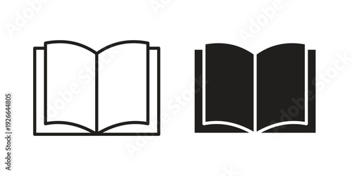 open book icon collection with multiple styles. EPS10