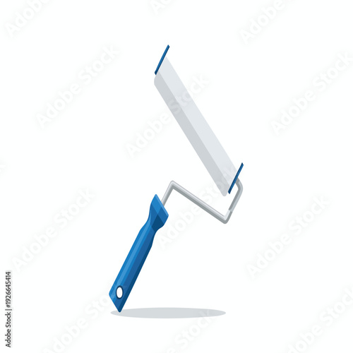 Professional Interior Wall Paint Roller in Action for Home Renovation or Commercial Projects