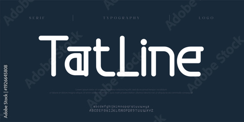 Tatline, Creative digital sport Modern Future Alphabet Font. Typography urban style fonts for technology, digital, movie logo design regular and italic. vector illustration

