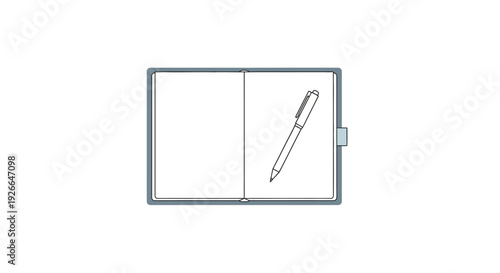 A pen on a notebook page.