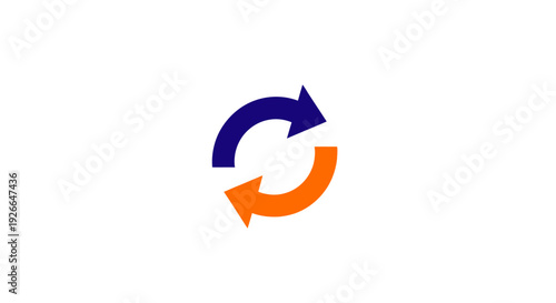 Arrows in Circular Motion Symbol.