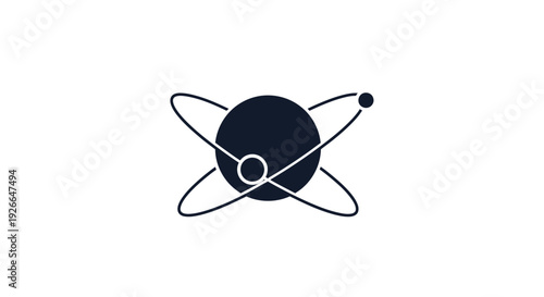 Atom Icon Simple Design Element Illustration.