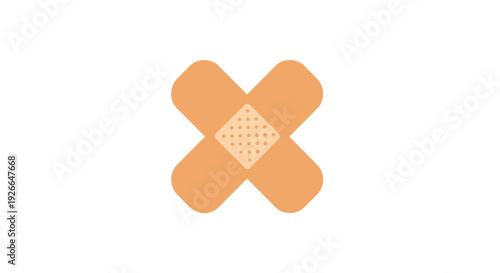 Band Aid Strips Crossed Over Each Other.