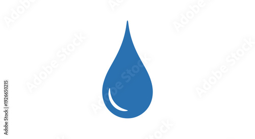 Large Blue Water Drop Shape.