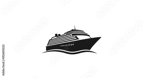 Large Cruise Ship Ocean Liner Vessel.