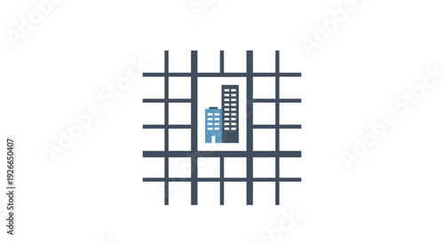 City Grid Skyscraper Urban Design Blueprint.