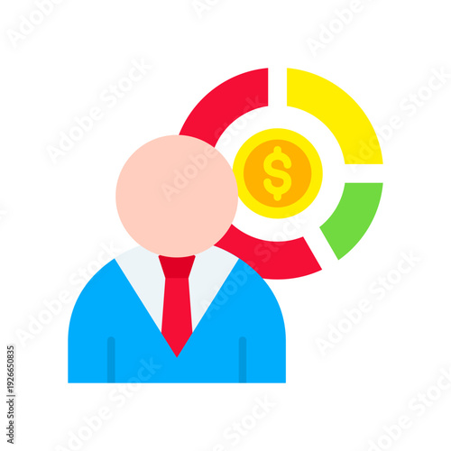 Shareholder flat icon