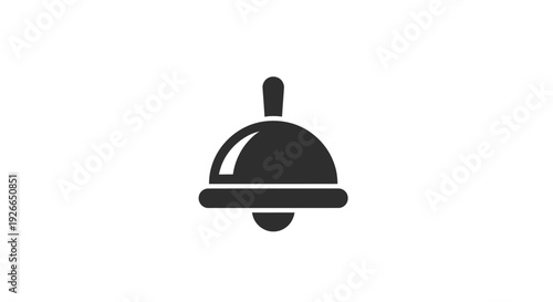 Cloche bell icon symbol.
