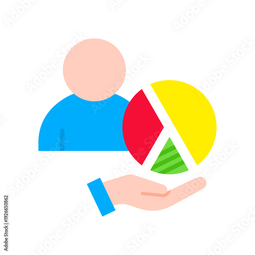 Contributor flat icon