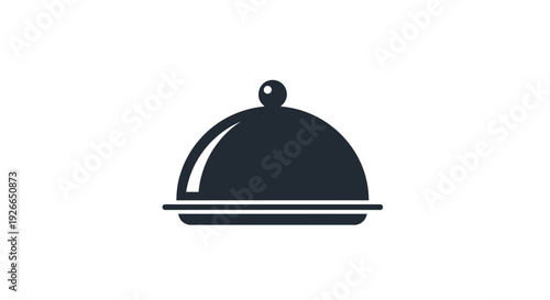 Cloche dish serving cover icon.