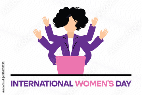 March Women's History Month celebrating the independent working woman of our society