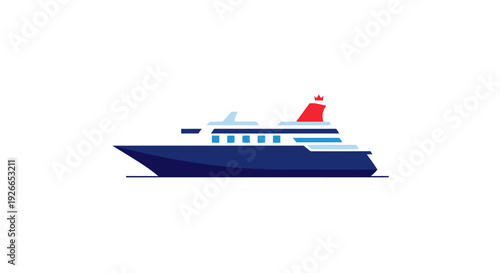 Large Cruise Ship Ocean Vessel.