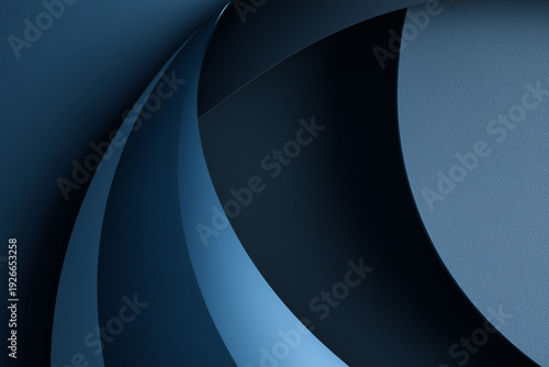 Ultra Minimal 3D Abstract Geometric Background with Corporate Copy Space