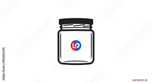 LG logo on a jar.