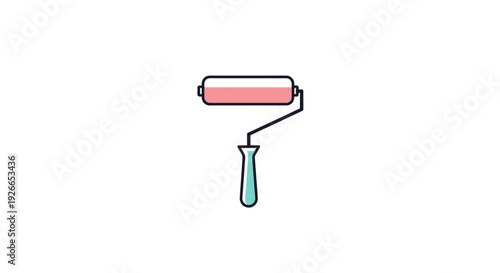 Paint Roller with Handle Tool.